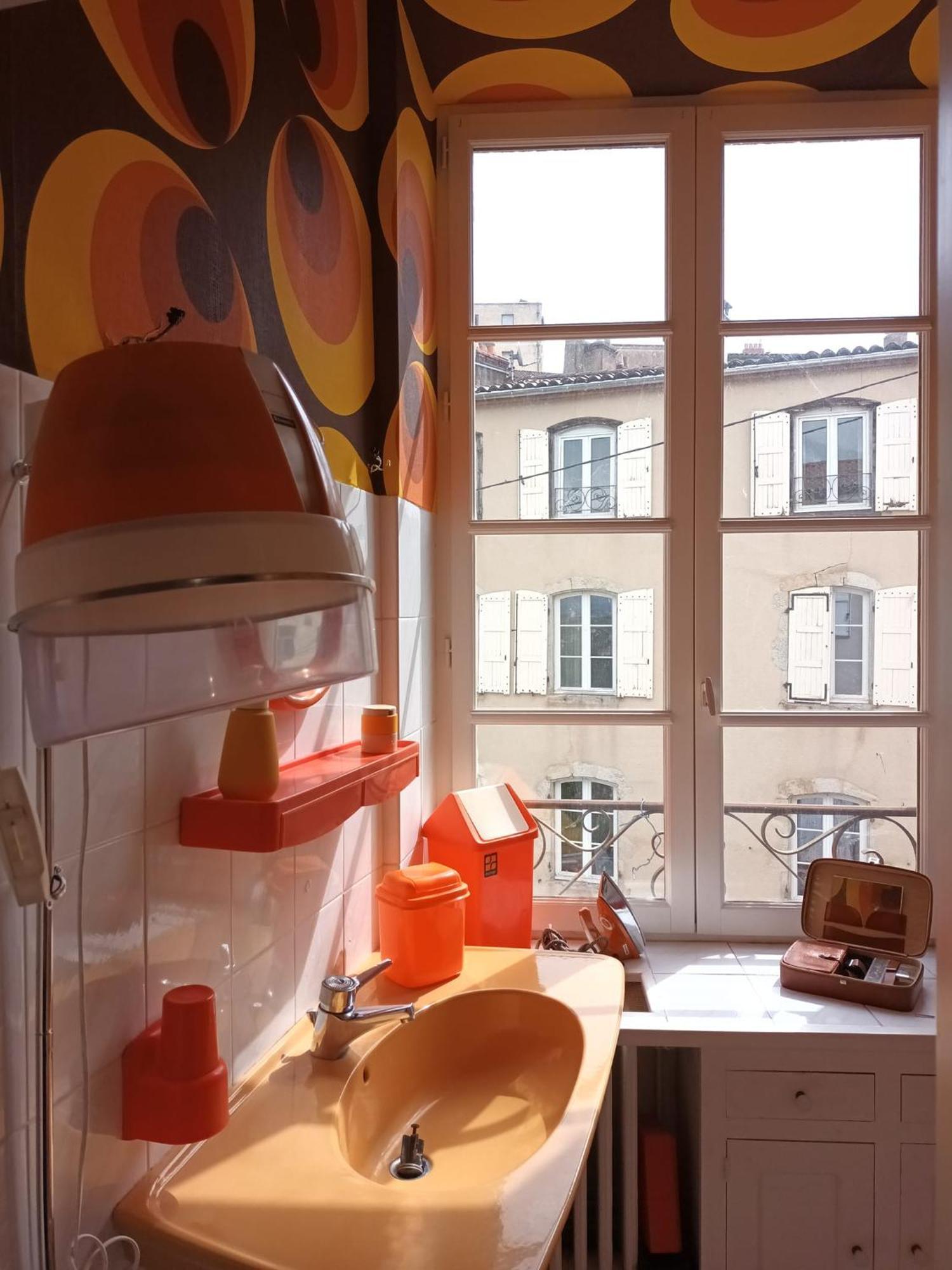 Vintage ,La Capsule Temporelle Wifi Draps Parking Publique Gratuit Appartement Thiers Buitenkant foto